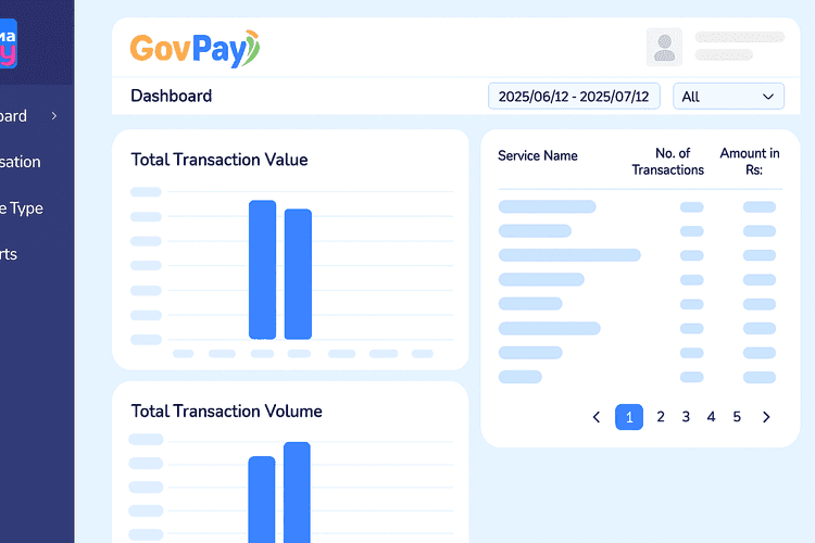 GovPay Dashboard Preview